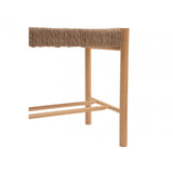 Java Small Natural Wood Bench