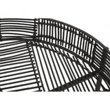 Kalimantan Set Of 2 Black Rattan Side Tables
