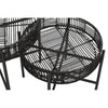 Kalimantan Set Of 2 Black Rattan Side Tables