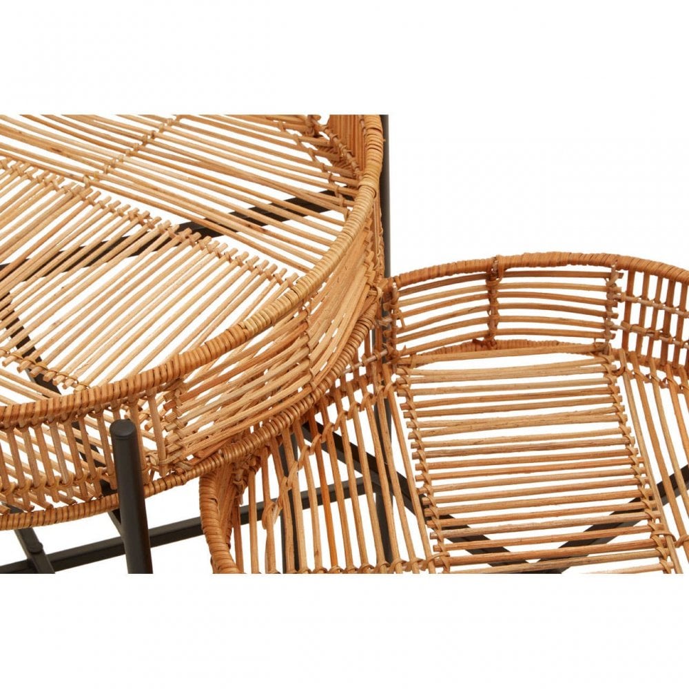 Kalimantan Set Of 2 Natural Rattan Side Tables