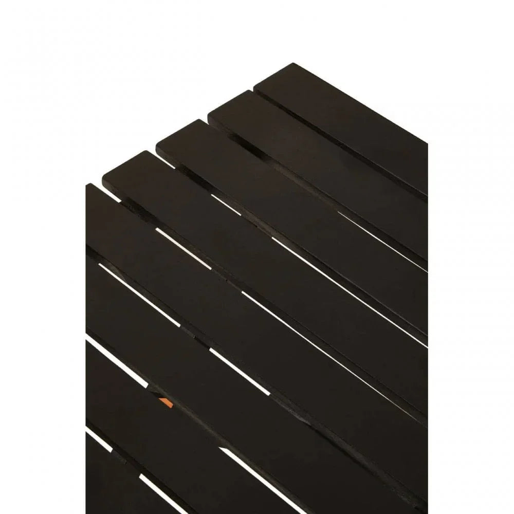 Maritime Black Wood Folding Table