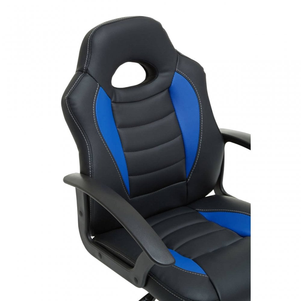 Mason Black And Blue PU Home Office Chair