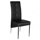 Diamanti Black Chrome Dining Chair