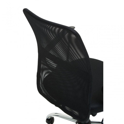 Orion Black Home Office Chair With Chrome Arms