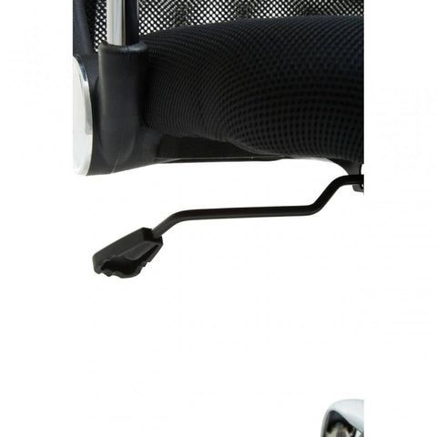 Orion Black Home Office Chair With Chrome Arms