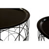 Calista Set Of 2 Black Wire Basket Tables