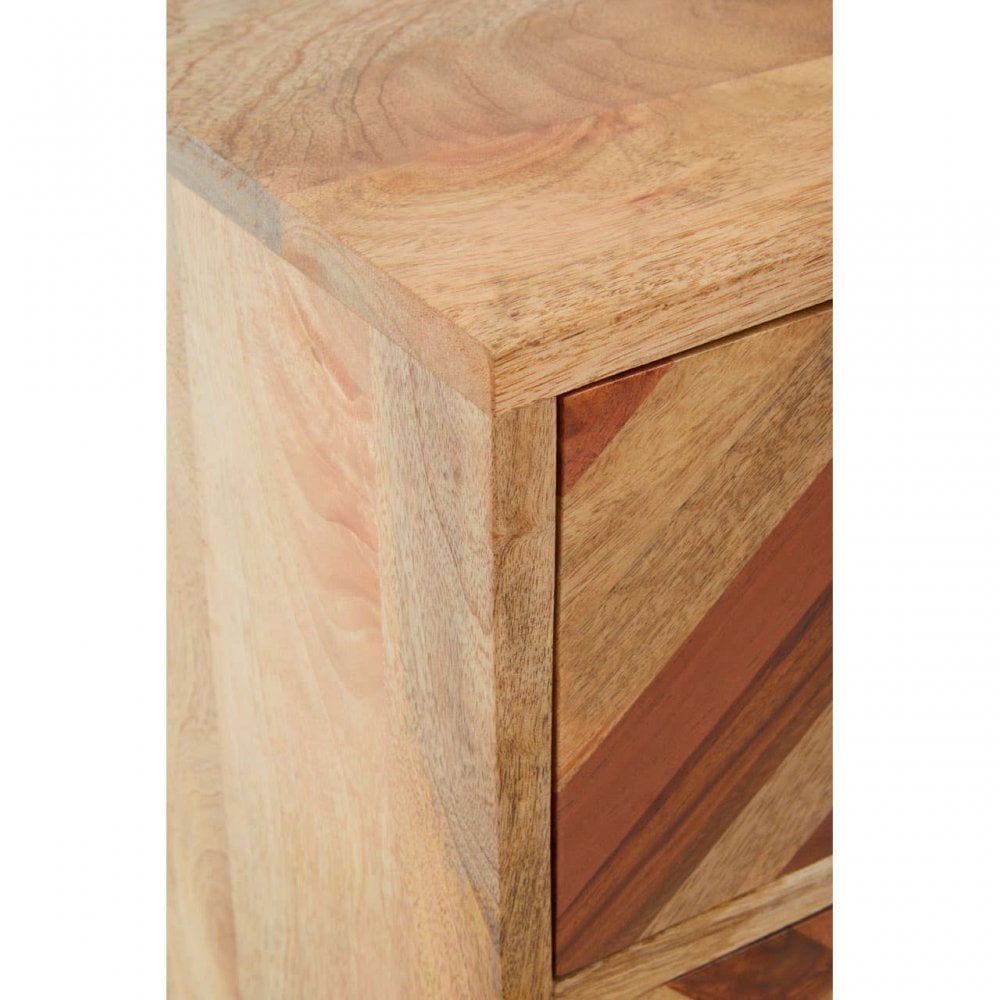 Nomad Five Drawer Mango Wood Chest