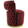 Merlot Wine Velvet Chair