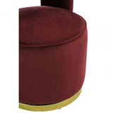 Merlot Wine Velvet Chair