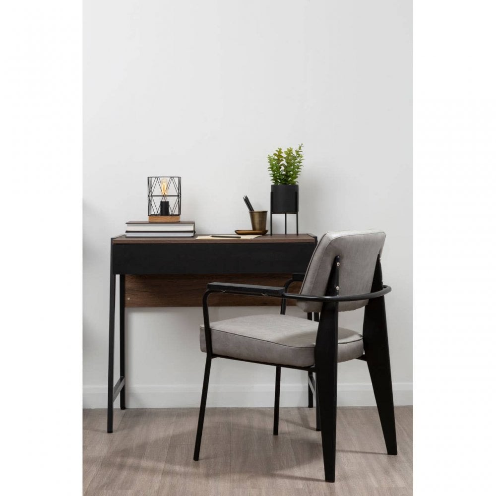 Hawthorn Dark Oak Veneer Desk