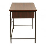 Hawthorn Dark Walnut Veneer Desk With Drawers