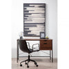 Hawthorn Dark Walnut Veneer Desk With Drawers