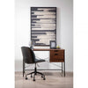 Hawthorn Dark Walnut Veneer Desk With Drawers