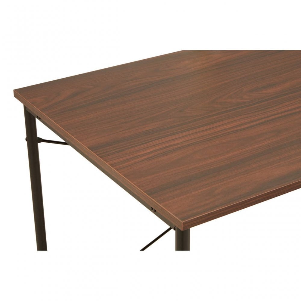 Hawthorn Dark Walnut Veneer Desk With Drawers