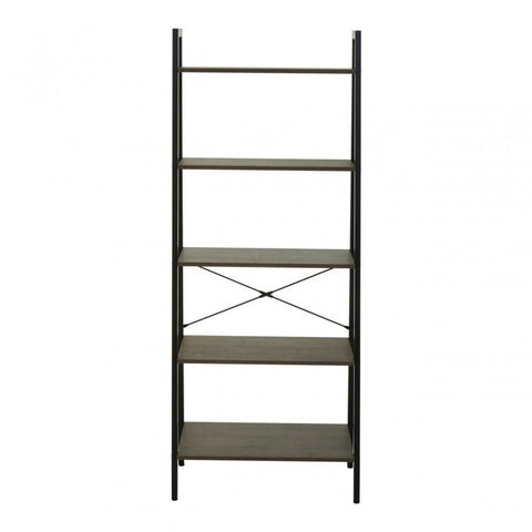 Hawthorn Five Tier Veneer Ladder Shelf Unit