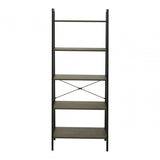 Hawthorn Five Tier Veneer Ladder Shelf Unit