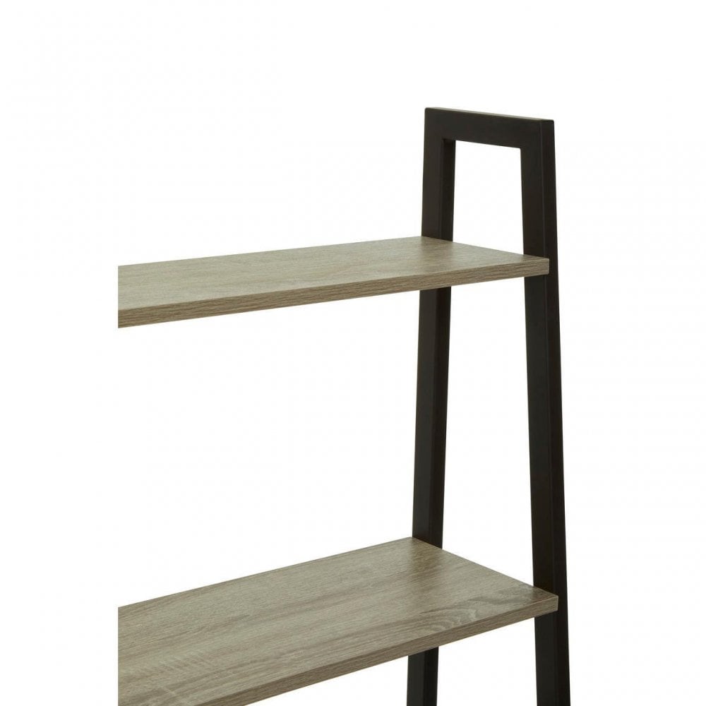 Hawthorn Five Tier Veneer Ladder Shelf Unit