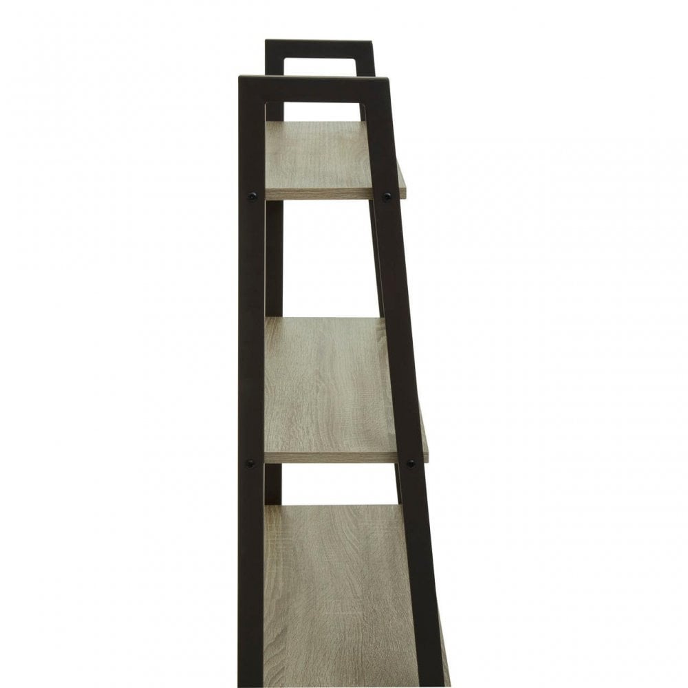 Hawthorn Five Tier Veneer Ladder Shelf Unit