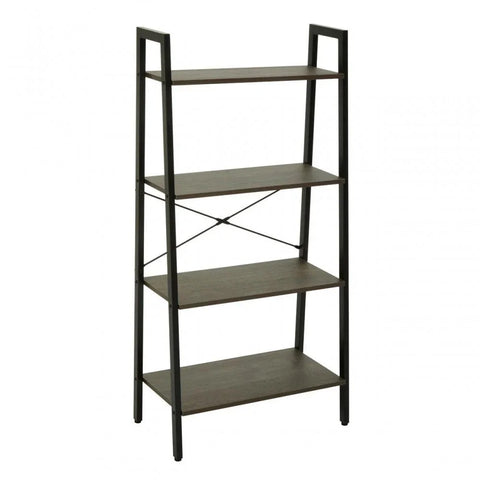 Hawthorn Four Tier Veneer Ladder Shelf Unit