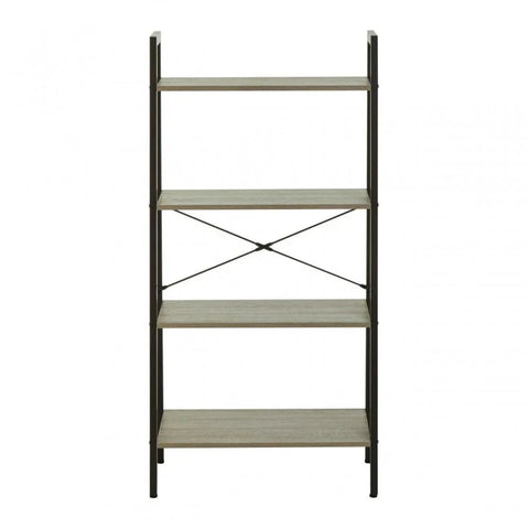 Hawthorn Four Tier Veneer Ladder Shelf Unit