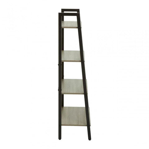 Hawthorn Four Tier Veneer Ladder Shelf Unit