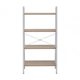 Hawthorn Four Tier Veneer Ladder Shelf Unit