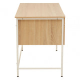 Hawthorn Natural Oak Veneer Desk With Drawers