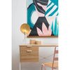 Hawthorn Natural Oak Veneer Desk With Drawers