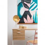 Hawthorn Natural Oak Veneer Desk With Drawers