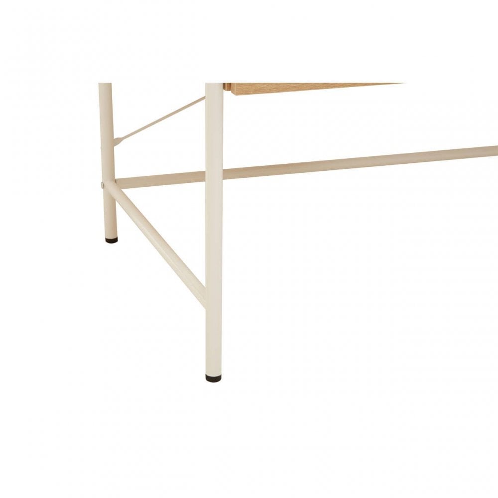 Hawthorn Natural Oak Veneer Desk With Drawers