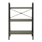 Hawthorn Three Tier Veneer Ladder Shelf Unit