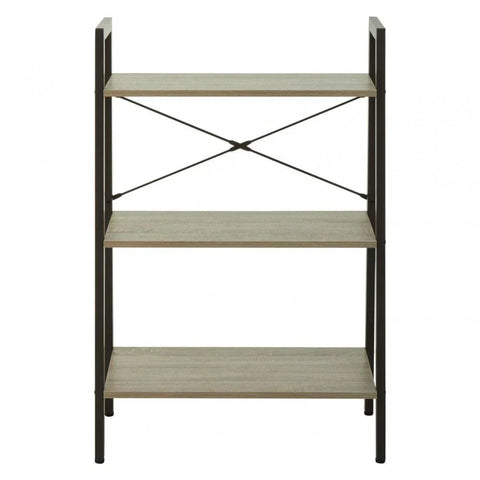 Hawthorn Three Tier Veneer Ladder Shelf Unit
