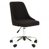 Metro Black And Chrome Home Office Chair