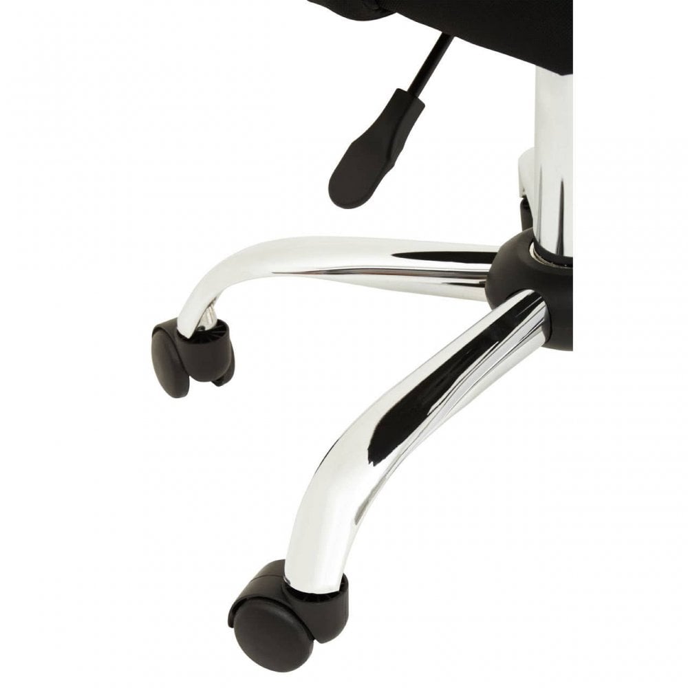 Metro Black And Chrome Home Office Chair