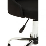 Metro Black And Chrome Home Office Chair