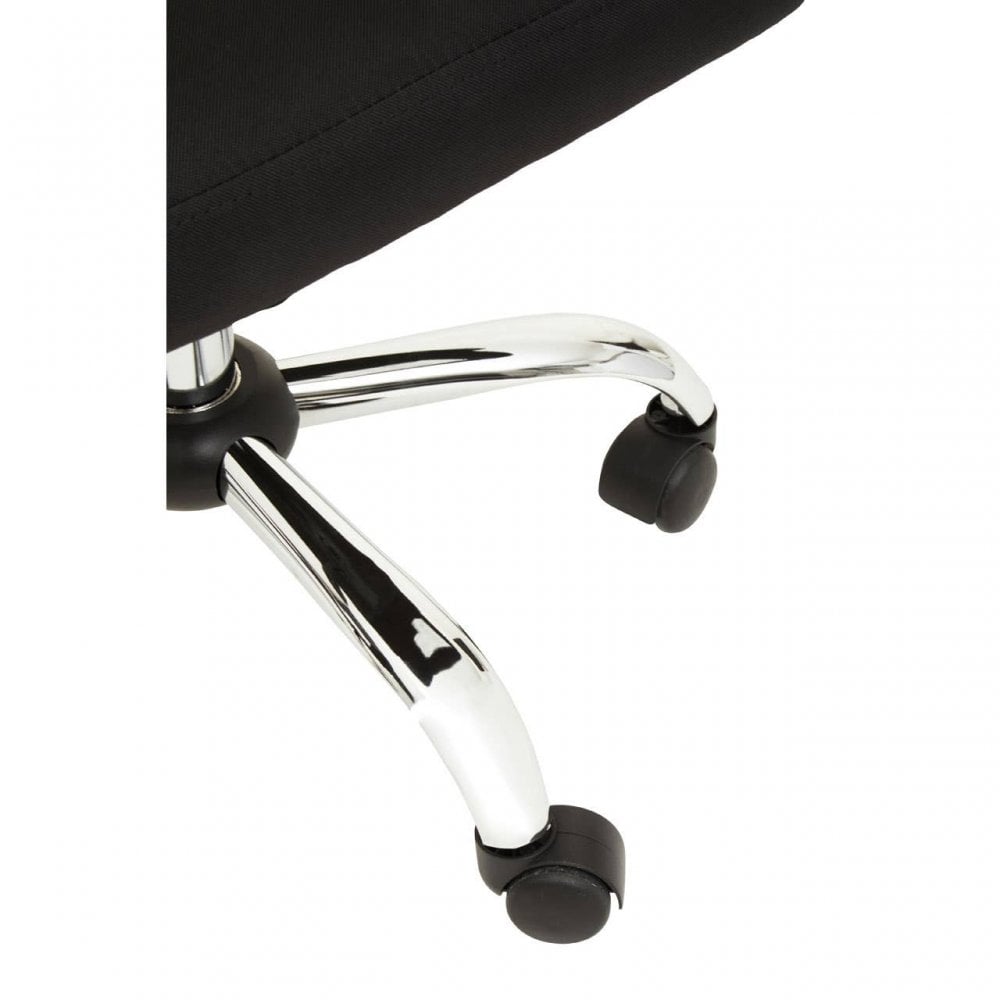 Metro Black And Chrome Home Office Chair