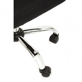 Metro Black And Chrome Home Office Chair