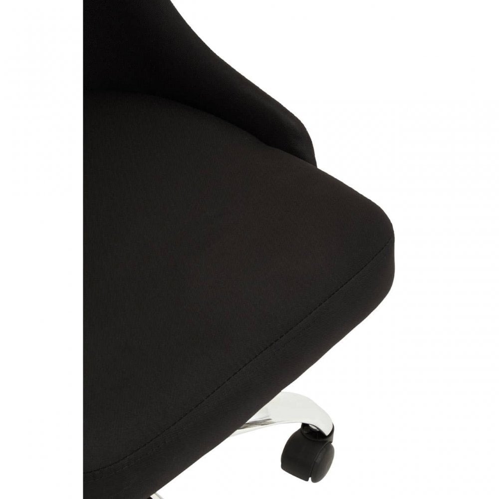 Metro Black And Chrome Home Office Chair