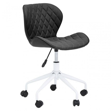 Metro Black And White Home Office Chair