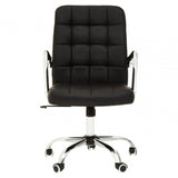 Metro Black Tufted Home Office Chair
