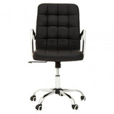 Metro Black Tufted Home Office Chair