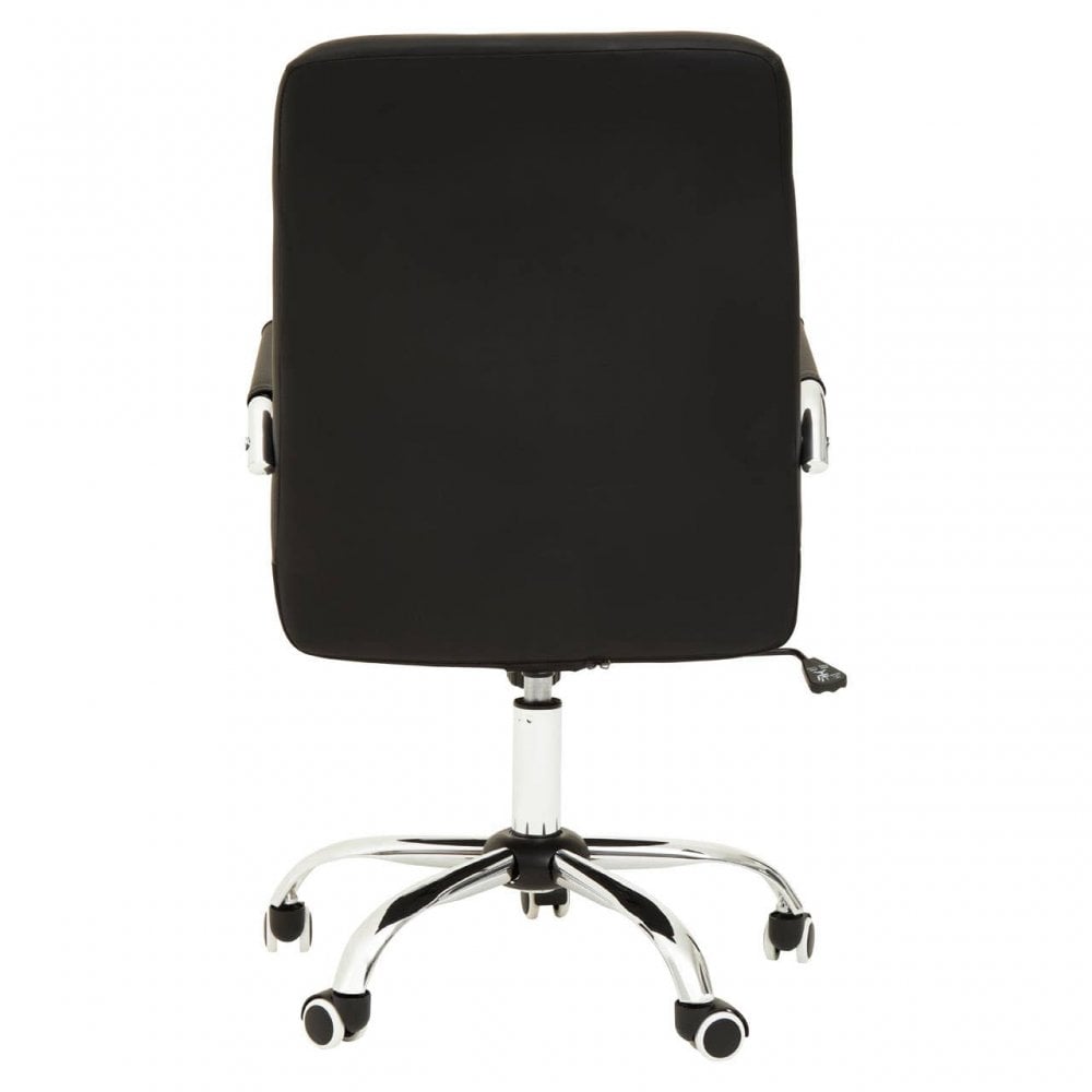 Metro Black Tufted Home Office Chair