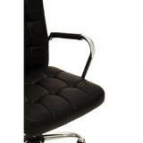 Metro Black Tufted Home Office Chair