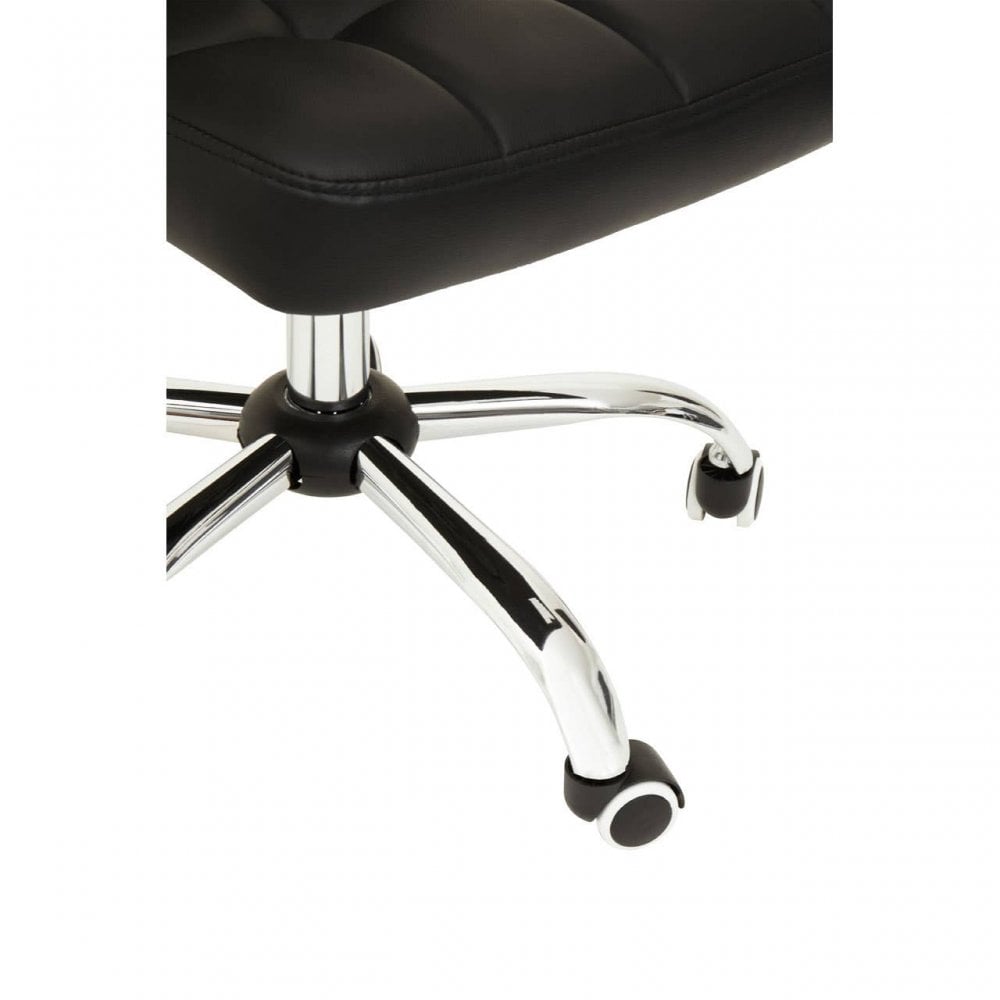 Metro Black Tufted Home Office Chair