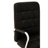 Metro Black Tufted Home Office Chair