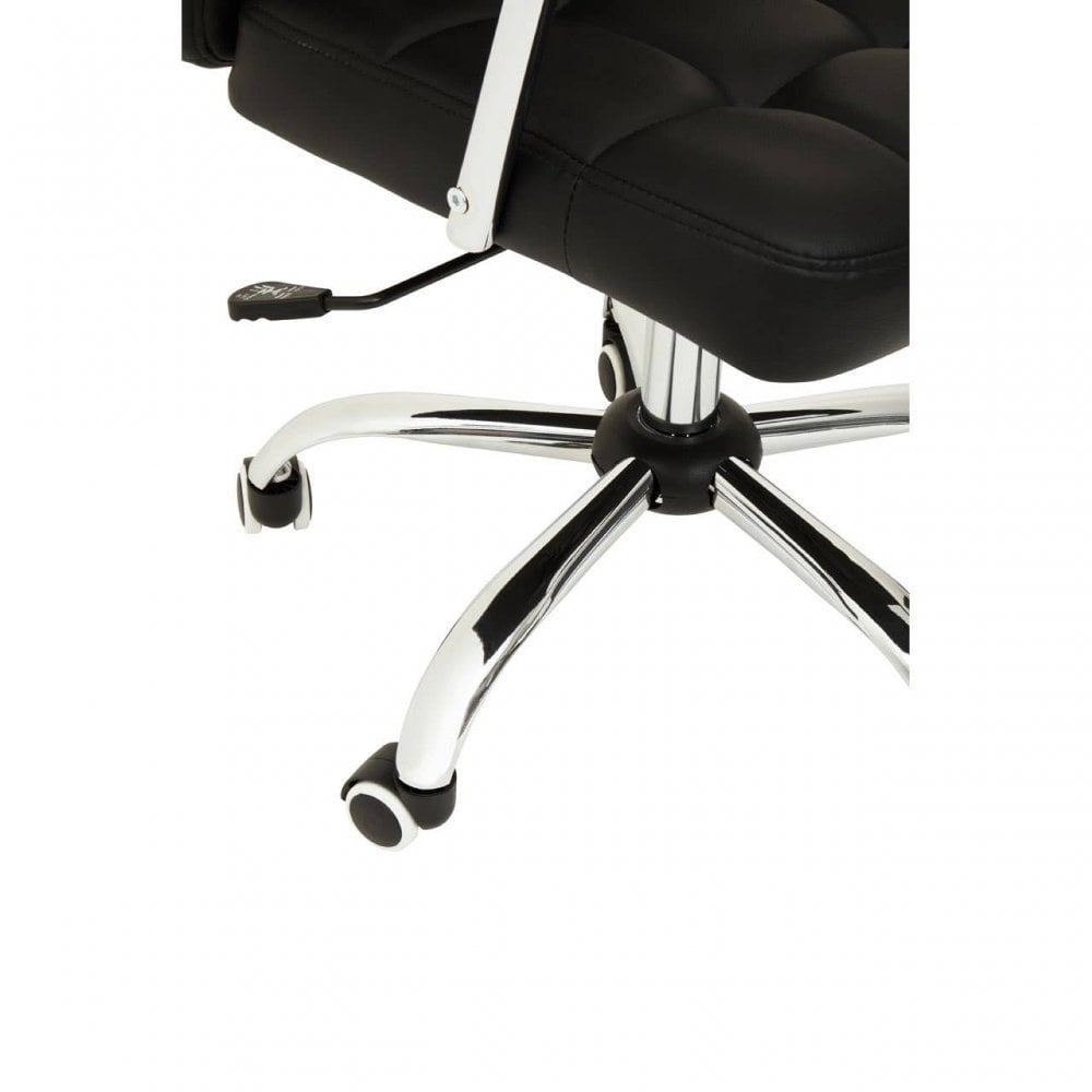 Metro Black Tufted Home Office Chair