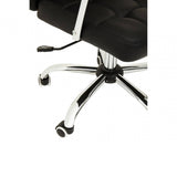 Metro Black Tufted Home Office Chair