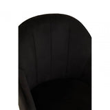 Metro Black Velvet And Gold Base Home Office Chair