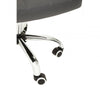 Metro Grey Leather Effect And Chrome Home Office Chair