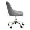 Metro Grey Leather Effect Home Office Chair